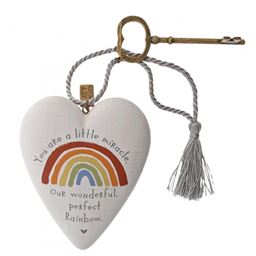 Rainbow Baby Art Heart